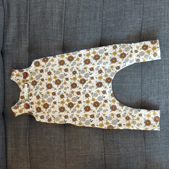 Bajoue floral romper, 0-6 months - Picture 1 of 2